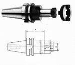 Mandrin MAS BT30 pour fraise  trou lisse avec adaptateur Werner r Wilke